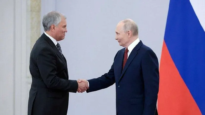 Спикер Государственной думы выразил благодарность президенту после вручения ордена и подвёл итоги работы нынешнего состава парламента.