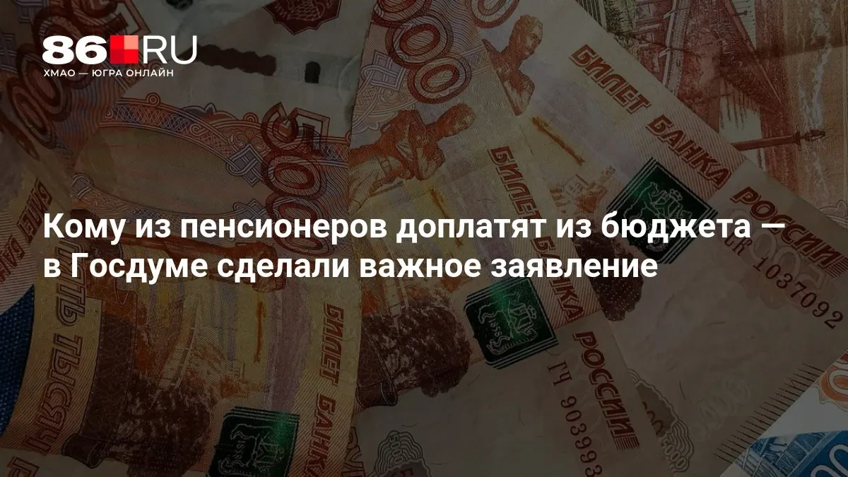 Госдума объявила, что дополнительные выплаты будут начислены пенсионерам, включая тех, кто никогда не работал.